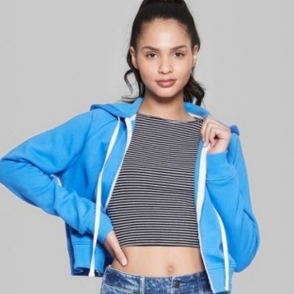 ⏰Wild Fable Crop Zip Up Hoodie